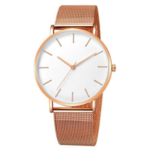 Load image into Gallery viewer, STEVVEX Women Watch Rose Gold Style Women's Mesh Belt ultra-thin Fashion para Luxury Wrist Watches For Women and Girls