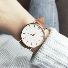 Load image into Gallery viewer, New STEVVEX Fashion Simple Women Watches Woman Ladies Casual Leather Quartz Watch For Women and Girls