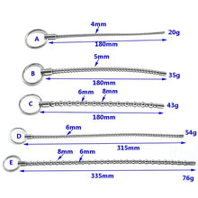 Load image into Gallery viewer, Stainless Steel Urethral Catheter Penis Plug Urethral Sound Metal Dilator Horse Eye Stimulation Adult Sex Toys for Men Gay