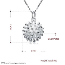 Load image into Gallery viewer, DOTEFFIL 925 Sterling Silver Firework Flower Necklace Earring Set Popular Charm Nice Necklace Earring Sets Women's Jewelry