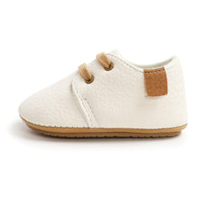 Load image into Gallery viewer, Unisex Baby Luxury Soft Leather Shoes Newborn Rubber Soft Sole First Walkers Toddler Shoes For Everyday Wear For Boys And Girls