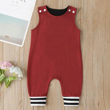 Load image into Gallery viewer, New Baby Boys Girls Outfits Clothes Newborn Baby Kids Rompers Toddler Solid Striped Sleeveless Cotton Jumpsuit Playsuit For Kids