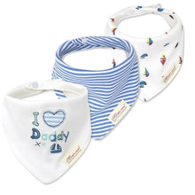 Load image into Gallery viewer, Moder 3PCS Baby Bibs Bandanna Lot Cotton Multi-style Triangle Cartoon For Infant Boys And Girls