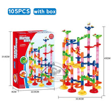 Load image into Gallery viewer, Marble Run Race Track Building Blocks 3D Maze Toy