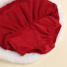 Load image into Gallery viewer, Baby Girls Christmas Romper Ruffles Fly Sleeve Sequins Red Party Dress Unique Design Excellent Look