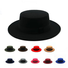 Load image into Gallery viewer, One Size Winter Autumn Cotton Women Men Fedoras Lady Retro Wide Brim Hat Belt Fedora Hat Top Lightweight Caps Everyday Wear Hats Summer Sun Hat