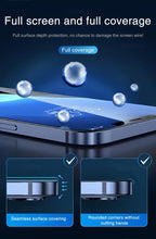 Load image into Gallery viewer, 5Pcs 20000D Black Transparent Screen Protector for iPhone 14 13 12 mini 11 Pro X XS Max XR SE 9H 2.5D Clear Tempered Glass Film Edge to Edge Case Friendly Screen Protection Film For iPhone