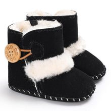 Load image into Gallery viewer, Newborn Infant Baby Snow Boots Winter Warm Cotton Baby Shoes Solid Button Autumn Ankle Bright Colors Boots