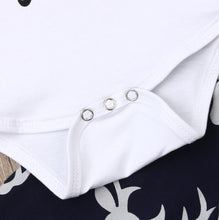 Load image into Gallery viewer, Newborn Baby Boy Clothes Costume Little Man Romper+Deer Leggings+Hat Warm Outfit Baby Boy Infant Clothes In elegant Modern Design