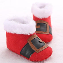 Load image into Gallery viewer, Unisex Baby Shoes Baby Boys Girls Winter Warm Santa Claus First Walkers Cute Christmas Baby Boots