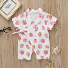 Load image into Gallery viewer, Summer Baby Girl/Boys Clothing Short-sleeved Rompers Jumpsuit Floral Print Cute Soft Newborn Infant Baby Playwear For Girls and Boys Kids