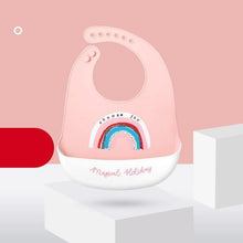 Load image into Gallery viewer, Modern Baby Bibs Waterproof Silicone Feeding Baby Saliva Towel Newborn Cartoon Aprons Baby Bibs Adjustable Burp for Baby Kids