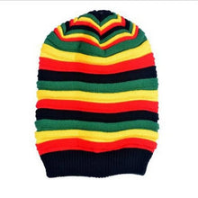 Load image into Gallery viewer, Jamaica Reggae Gorro Rasta Style Cappello Hip Pop Men's Winter Hats Female Red Yellow Green Black Fall Fashion Women's Knit Cap