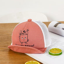 Load image into Gallery viewer, Luxury Summer Newborn Baby Sun Hat Cotton Beret Hat Cartoon Striped Bear Snapback Baseball Cap Baby Hats For girls and Boys Kids
