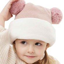 Load image into Gallery viewer, Modern Luxury Children Hats Pom Pom Ball Hat Kids Warm Wool Hooded Hat Baby Scarves Toddler Caps For Kids