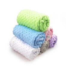 Load image into Gallery viewer, Baby Newborn Thermal Soft Fleece Swaddling Blanket, Solid Bedding Set Cotton Quilt for Infants Baby Kids