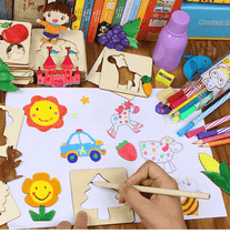 Load image into Gallery viewer, 100Pcs Baby Toys Drawing Toys Coloring Board Children Creative Doodles Early Learning Education Toy Boy Girl Learn Drawing Tools