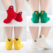 Load image into Gallery viewer, 5Pairs Cartoon Embroider Multicolor Summer Spring Newborn Boy Kids Baby Girls Breathable Socks For Kids