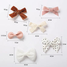 Load image into Gallery viewer, 4Pcs Leopard Print Hair Bow Clips for Baby Girls Lace Barrettes