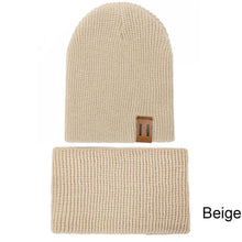 Load image into Gallery viewer, Modern Baby Set Hat Cap and Scrif And Snood Warm Hat Scarf Caps Scarves Knit Hats For Kids