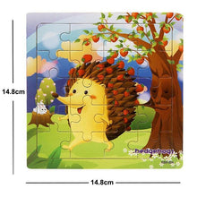 Load image into Gallery viewer, 38 Style Cartoon Wooden Puzzle Children Animal/ Vehicle Toy For 2-6 Year Baby Early Educational Toys for Kids