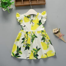 Load image into Gallery viewer, Baby Summer New Children Female Cotton A-Line Dress Kids Clothes Floral Princess Tutu Dresses For Girls