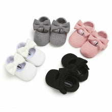 Load image into Gallery viewer, Baby Girl Princess Shoes Newborn Girls Bowknot Soft Bottom Casual Prewalkers For Baby Girl Shoes 0-18Months