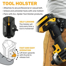 Load image into Gallery viewer, Spider Tool Holster-Improve The Way You Carry Your Power Drill, Driver, Multitool, Pneumatic, Multi-Tool and More on Your Belt!