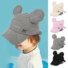 Load image into Gallery viewer, Luxury Modern Shiny Kids Baby Hat With Ear Letter Summer Baby Girl Boy Sun Hat Baseball Caps Cotton For Kids