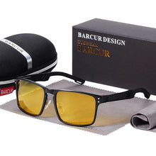 Load image into Gallery viewer, Hot Black Goggle Male Sunglasses Luxury Brand Men Glasses In Business High Quality Luxury Modern Style With UV400 Protection