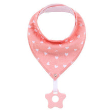 Load image into Gallery viewer, 100% Organic Cotton Super Absorbent And Soft Unisex Baby Bandana Drool Bibs And Teething Toys For Newborn