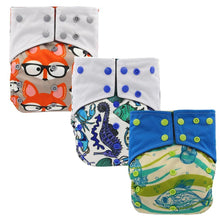 Load image into Gallery viewer, All-In-One Cloth Diaper for Baby Bamboo Charcoal Eco-friendly Baby Cloth Diaper