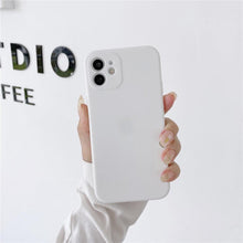 Load image into Gallery viewer, Soft Silicone Candy Color Phone Case For iPhone 13Mini iPhone 14Pro Max Ultra Thin Shockproof Cover Solid Color Shockproof Silicone Case For iPhone