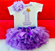 Load image into Gallery viewer, New 1st Birthday Tutu Baby Infant Christening Cake Dresses for Party Kids 1 Year Baby Girl For Birthday Party
