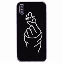 Load image into Gallery viewer, Cute Hearts Pattern Slim Thin Soft Shockproof Silicone Protective Case Case For Iphone 11 Case Cover Silicone Soft Cover For Iphone 5 5s Se 2020 6s 7 8 Plus Xs 11 Pro Max X Xr