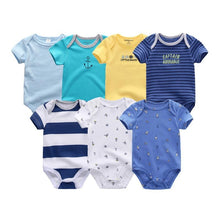 Load image into Gallery viewer, Unisex Newborn Baby Rompers Clothing Infant Jumpsuits 100%Cotton Children 7Pcs/Lot Set for Girls and Boys Jumpsuits For Kids