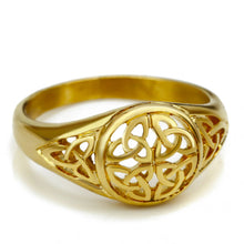 Load image into Gallery viewer, Women's Girl's Celtic Knot Silver Gold Stainless Steel Ring Jewelry