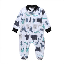 Load image into Gallery viewer, Modern Cartoon Unicorn Baby Girl Jumpsuit Footies Romper For Newborn Boy and Girls In Trend Design
