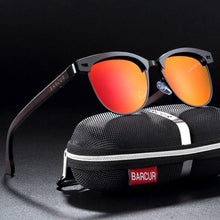 Load image into Gallery viewer, Retro Cat Eye Wood Polarized Elegant Best Seller Sunglasses Stainless Steel Frame Wood Unisex Sunglasses for Men and Women Oculos lunette de soleil femme