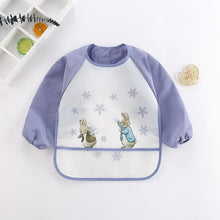 Load image into Gallery viewer, Cute Cartoon Print Baby Waterproof Long Sleeve Apron Children Feeding Smock Bib Baby Accessories