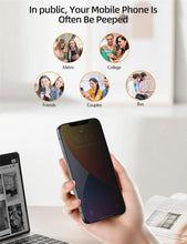 Load image into Gallery viewer, 3Pcs Privacy Tempered Glass For iPhone 14 13 12 11 Pro XS Max XR Anti-Spy Screen protectors For iPhone 7 8 Plus SE2020 Glass Privacy Screen Protector Anti-Spy Tempered Glass Film Anti-Scratch 9H HD Screen Protector for iPhone