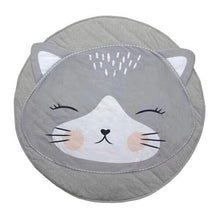 Load image into Gallery viewer, Play Mat Cartoon Animal Baby Mats Newborn Infant Crawling Cotton Round Floor Carpet Rugs Mat for Kids Room Nursery Decor