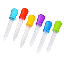 Load image into Gallery viewer, Color Random Children Dropper with Scale Washable Reusable Infant Droppers Detachable Dispenser Pipette for Travelling