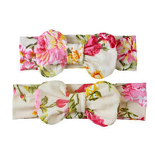 Load image into Gallery viewer, Mother & Baby Headband for Girl Bow Hairband Floral Elastic Hair Bands Parent-Child Turban Hair Accessories Bow For Mother and daughter