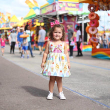 Load image into Gallery viewer, Luxury Modern New Popular Ice cream Toddler Baby Girls Party Halter Backless Tutu Dress Sundress Summer For Girls Dress In Luxury Ice Cream Design