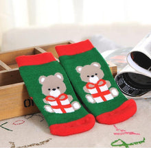 Load image into Gallery viewer, Luxury Christmas Cotton Winter Autumn Baby Girls Boys Kids Socks Children Terry Snowflake Elk Santa Claus Christmas Sokcs for Kids