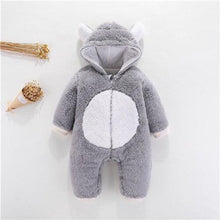 Load image into Gallery viewer, Newborn Winter Hoodie Baby Rompers Outwear Infant Baby Jumpsuit 3M -12M For Girls and Boys Winter Romper