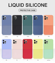 Load image into Gallery viewer, Simple Wallet Case For iphone Silicone Case For iphone 13 12 11 Pro Max Mini With Card Holder Cover Classic Silicone Full Protection Anti-Scratch Shockproof Case