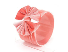 Load image into Gallery viewer, New Large Bow Baby Headband Velet Soft Bowknot Girl Accessories Hair Solid Messy Bows Toddler Headbands Baby Head Wraps Turban Big Bow for Girls