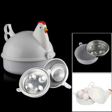 Load image into Gallery viewer, New Kitchen Microwave Eggs Steamer Chicken Shaped 4 Egg Boiler Novelty Cooking Appliances Household Egg Tools Kitchen Gadgets